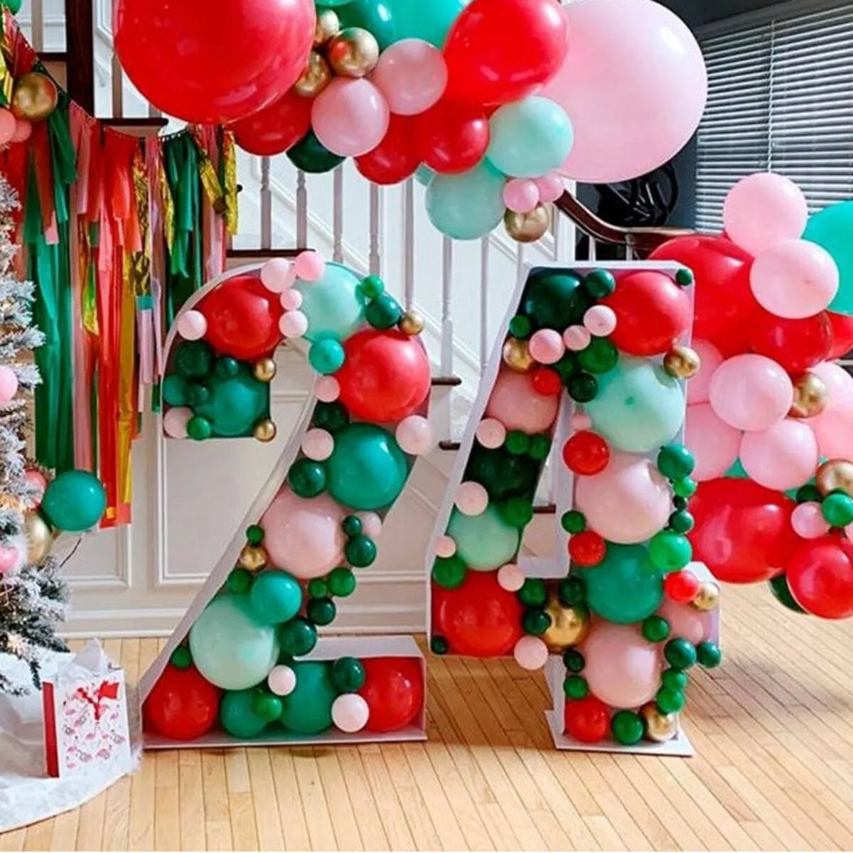 Giant Birthday Figure Balloon Filling Box 1st-50th Birthday Number Frame