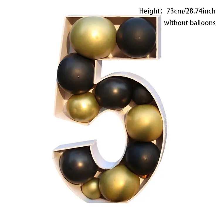 Giant Birthday Figure Balloon Filling Box 1st-50th Birthday Number Frame NUMBER / Other / 5