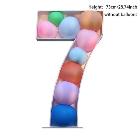 Giant Birthday Figure Balloon Filling Box 1st-50th Birthday Number Frame NUMBER / Other / 7