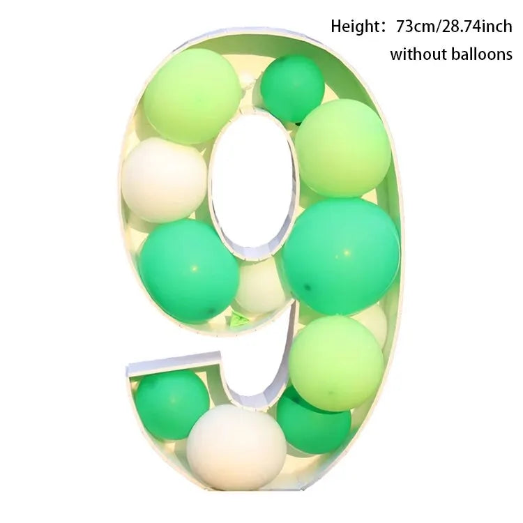 Giant Birthday Figure Balloon Filling Box 1st-50th Birthday Number Frame NUMBER / Other / 9