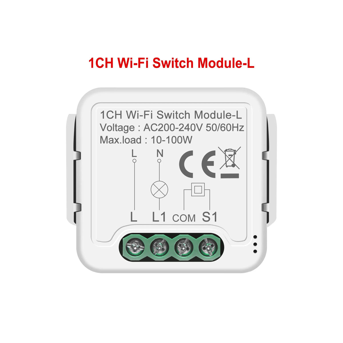 GIRIER Tuya WiFi Smart Switch Module No Neutral Wire Required Breaker Relay 1 2 3 4 Gang Supports 2 Way Control Alexa Hey Google