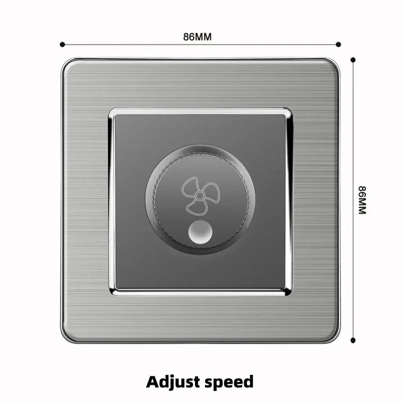 Grey Stainless Steel Metal Uk 13A Wall 220V Light Switch with Electrical Socket, Smart Type-c Fast Charging Wall USB C Socket