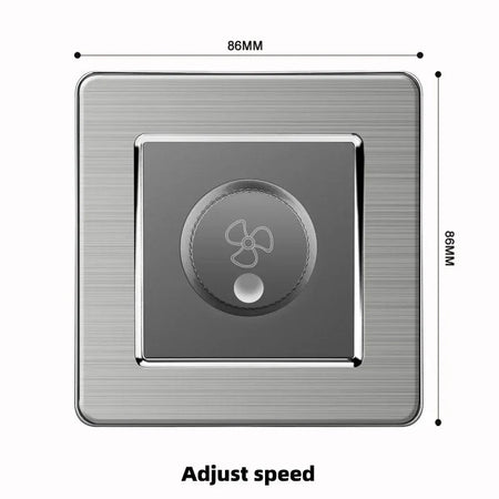 Grey Stainless Steel Metal Uk 13A Wall 220V Light Switch with Electrical Socket, Smart Type-c Fast Charging Wall USB C Socket