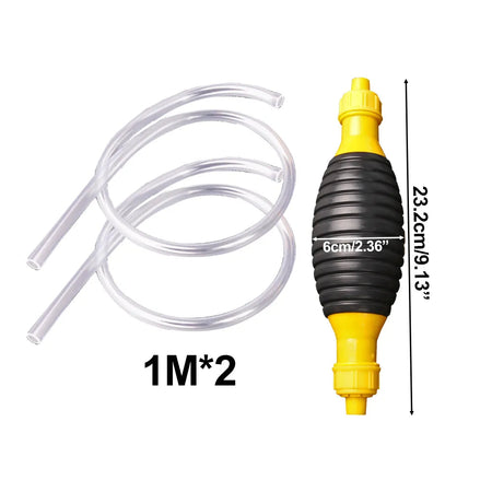 Hand Fuel Pump Car Fuel Tank Sucker Oil Transfer Fuel Pump Petrol Diesel Liquid Manual Pump Syphon Fuel Saver for Gas Gasoline Set B