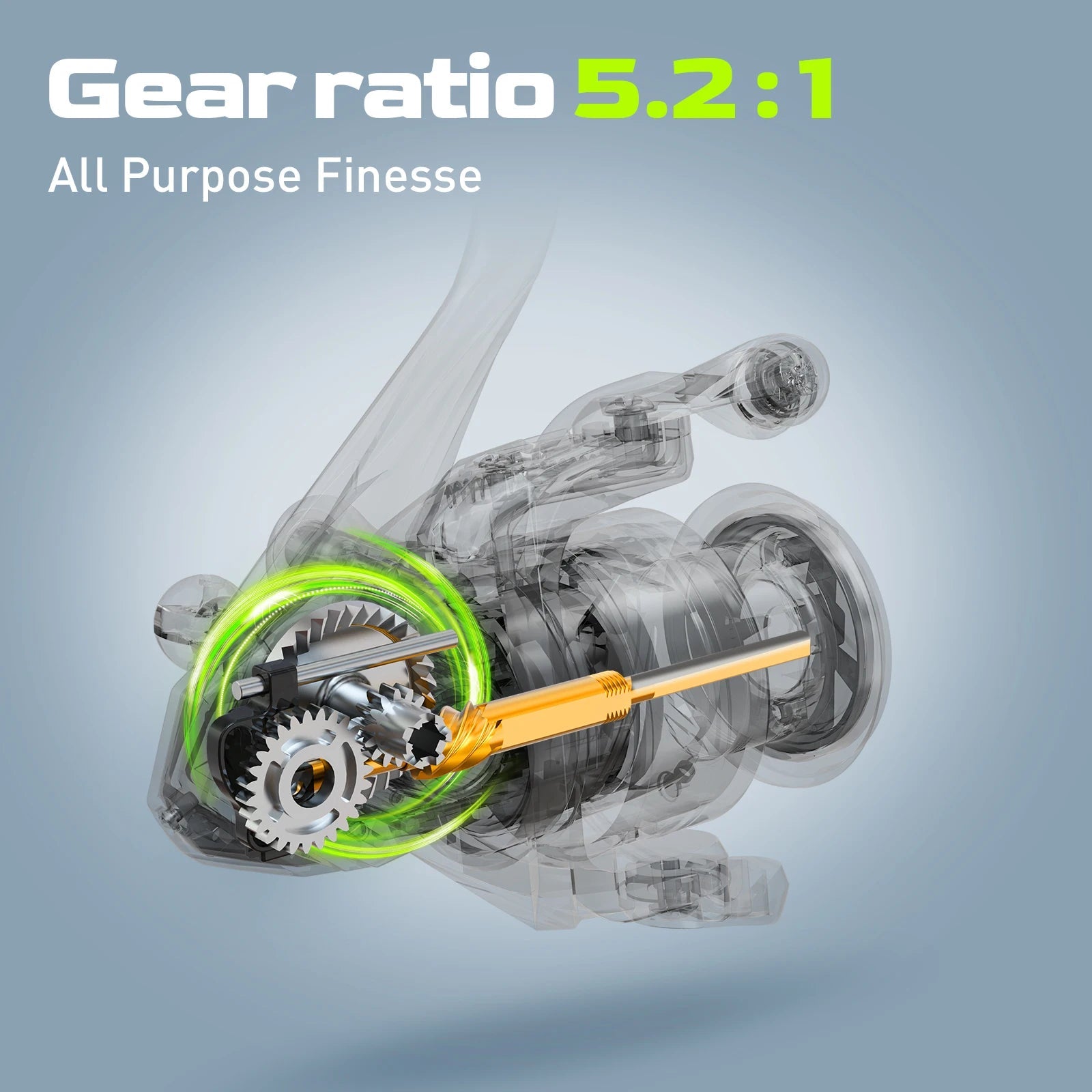 gear ratio 5.2.1 Spinning Reel Graphite 9+1 Ball Bearings 12kg Max Drag