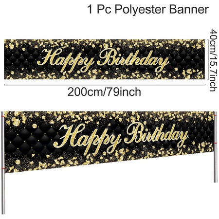 Happy Birthday Banner Baby Shower Decor Bunting Garland Flags 4