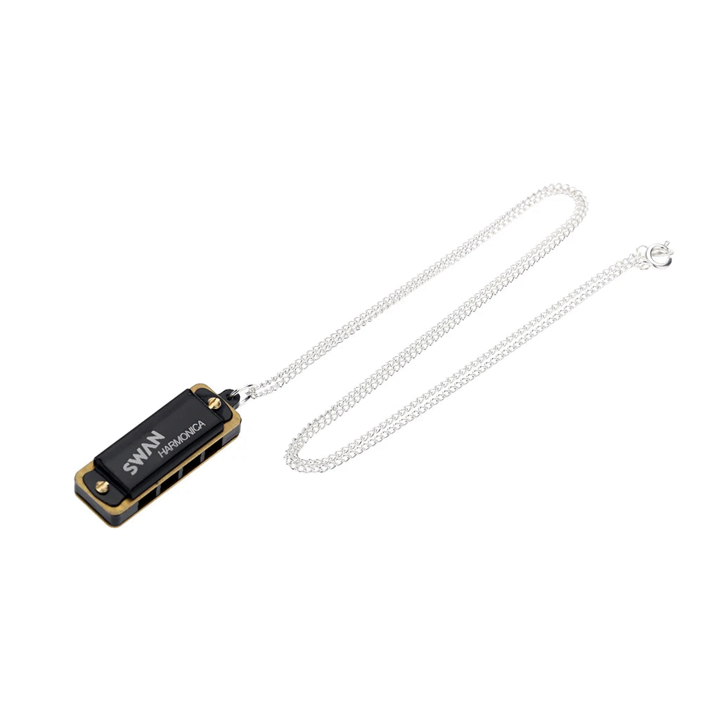 Harmonica Mini 5 Holes 10 Tone Harmonica Keychain Key of C Golden Protable Harmonica Music In Stock Fast Shipping Wholesale!