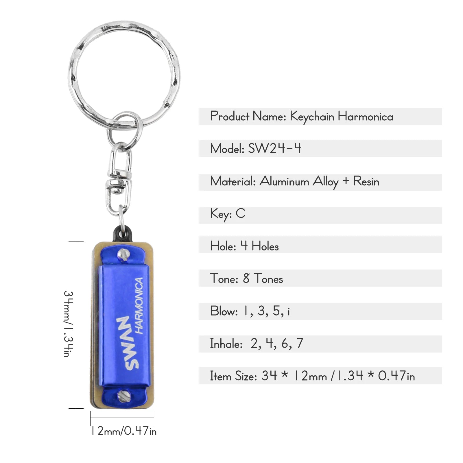 Harmonica Mini 5 Holes 10 Tone Harmonica Keychain Key of C Golden Protable Harmonica Music In Stock Fast Shipping Wholesale!