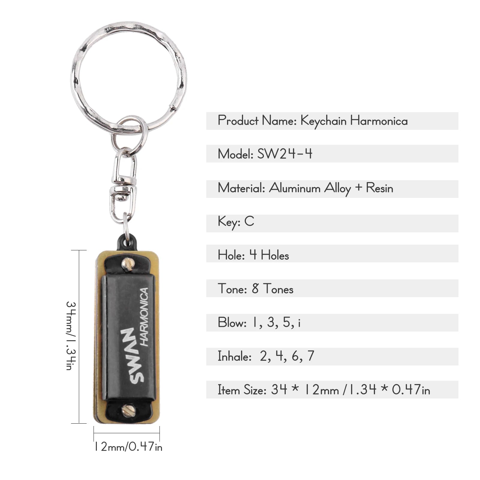 Harmonica Mini 5 Holes 10 Tone Harmonica Keychain Key of C Golden Protable Harmonica Music In Stock Fast Shipping Wholesale!