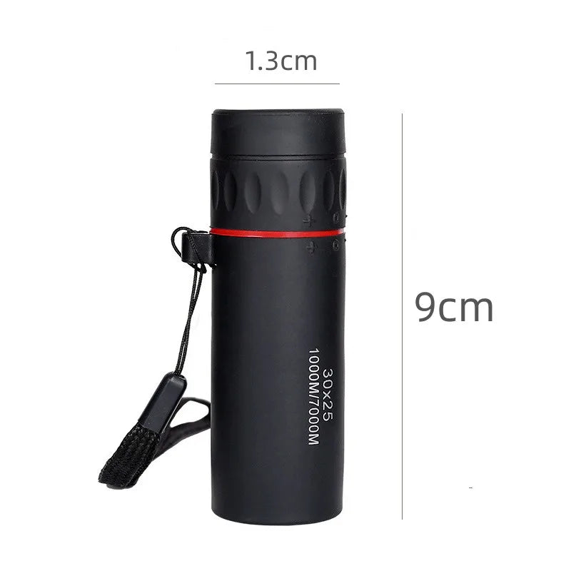 HD 30X25 Monocular Telescope Zooming Focus Green Film Binocular Optical Hunting Tourism Scope for Outdoor Hike Camping Monocular