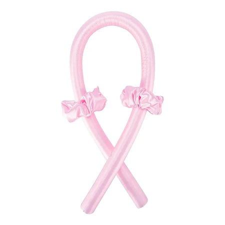 Heatless Curling Rod Headband No Heat Silk Curls Ribbon Hair Rollers Sleeping Soft Headband Lazy Hair Curlers Hair Styling Tools Pink / CHINA