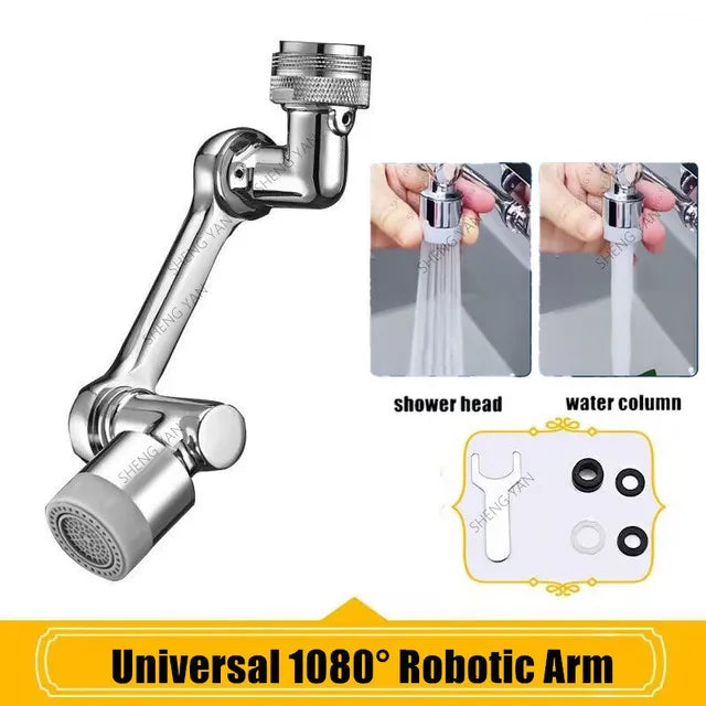 Heavy Metal Universal 1080&amp;deg; Rotation Faucet Sprayer Head For Kitchen Washbasin Extension Faucet Bubbler Sink Tap Splash Nozzle 1080 degree double