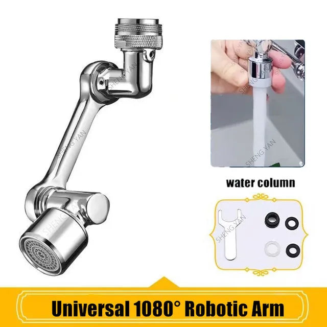 Heavy Metal Universal 1080&amp;deg; Rotation Faucet Sprayer Head For Kitchen Washbasin Extension Faucet Bubbler Sink Tap Splash Nozzle 1080 degree single