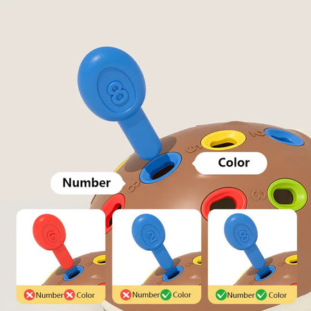 Hedgehog Montessori Toys Develop Concentration Training Sensory Toys Spelling Little Hedgehog Children Puzzle Toys