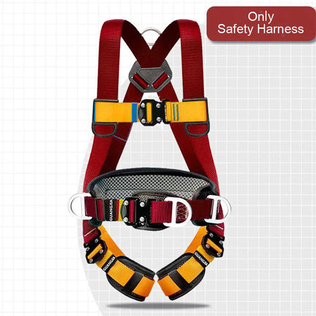 High Altitude Safety Harness with 5-Point Full Body Protection  Only Safet Harness