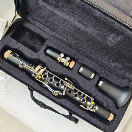 High-Grade Eb 11-Key Nickel-Plated Clarinet Set with Case  Default Title