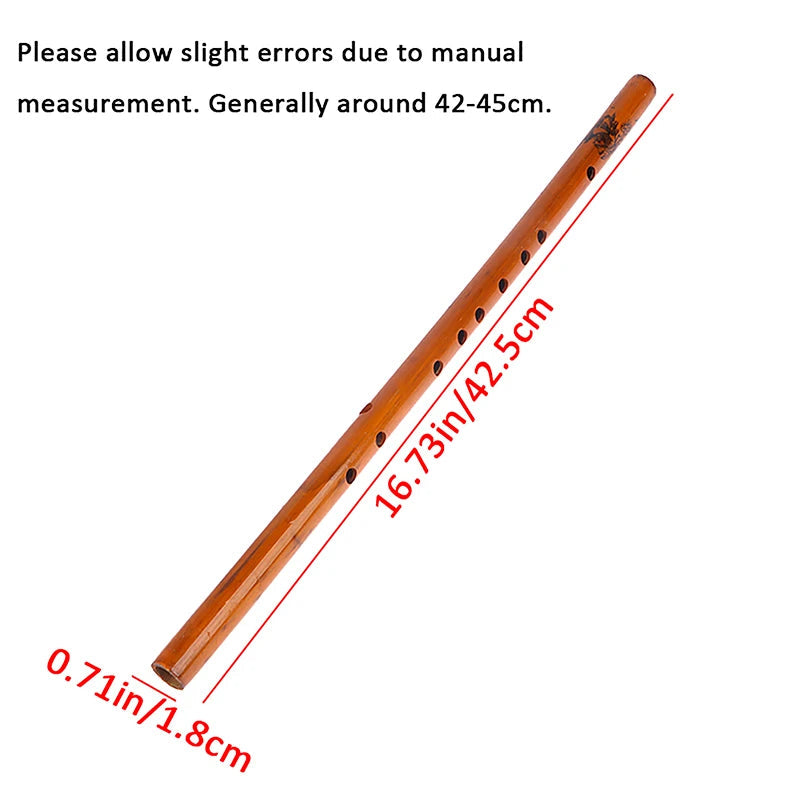 High Quality Chinese Dizi Transversal Flute - Professional Bamboo Woodwind Instrument 1pc