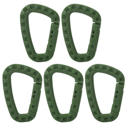 High-Quality Plastic Carabiner Hook 83*55MM Army green - 5pcs