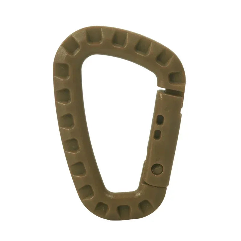 High-Quality Plastic Carabiner Hook 83*55MM Khaki - 1pcs