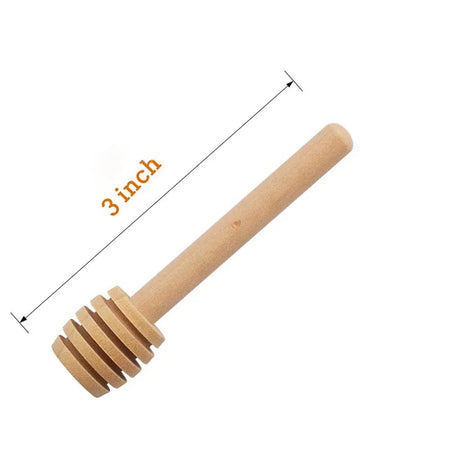 Honey Stir Bar Mixing Handle Jar Spoon Natural Wooden 10/30/50Pcs Honey Dipper Wooden Stick Honey Spoons Kitchen tools