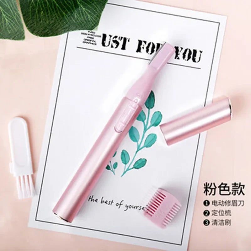 Hot Electric Face Mens Eyebrow Scissors Nose Ear Hair Trimmer Mini Portable Women Body Shaver Remover Blade Razor Epilator