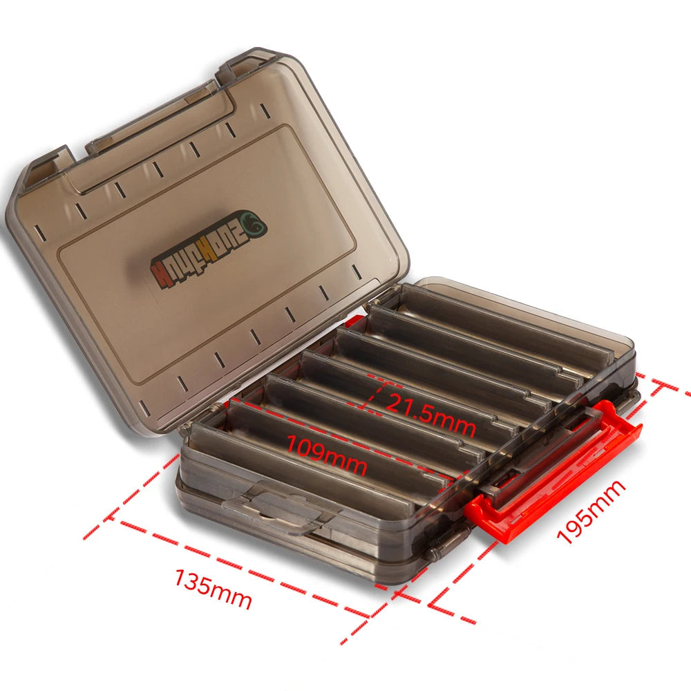 Hunthouse fishing box 14/19/27 compartments Double Layer High Strength Fishing Accessories lure Boxes storage Double 195-135-B