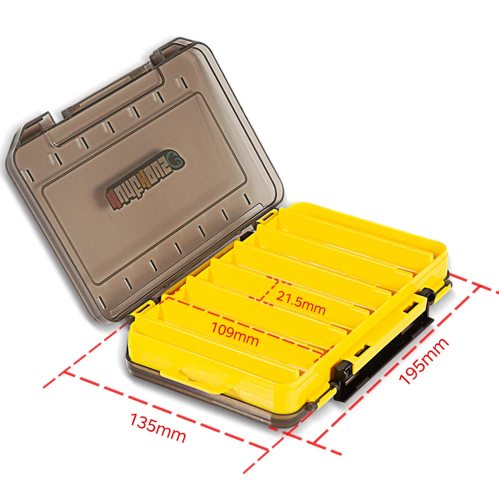 Hunthouse fishing box 14/19/27 compartments Double Layer High Strength Fishing Accessories lure Boxes storage Double 195-135-Y