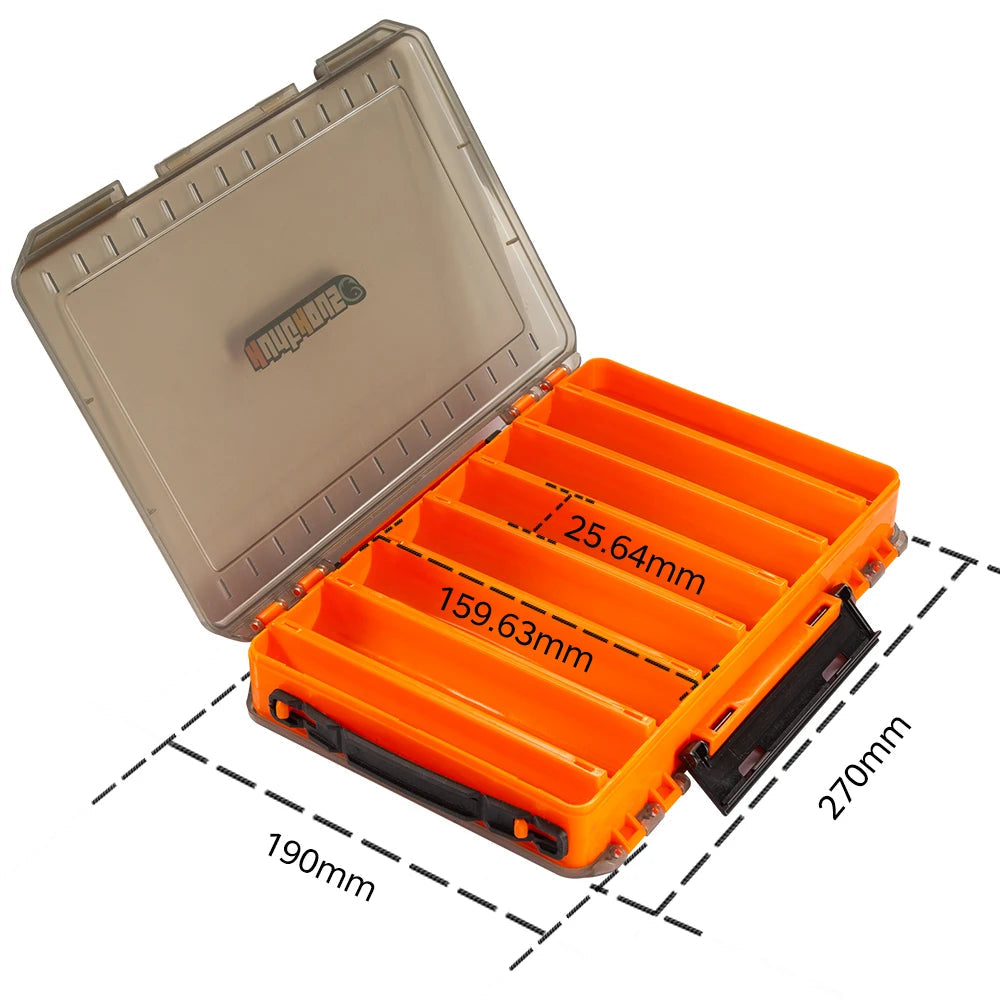 Hunthouse fishing box 14/19/27 compartments Double Layer High Strength Fishing Accessories lure Boxes storage Double 270-190-O