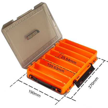 Hunthouse fishing box 14/19/27 compartments Double Layer High Strength Fishing Accessories lure Boxes storage Double 270-190-O
