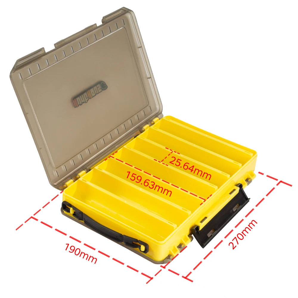 Hunthouse fishing box 14/19/27 compartments Double Layer High Strength Fishing Accessories lure Boxes storage Double 270-190-Y