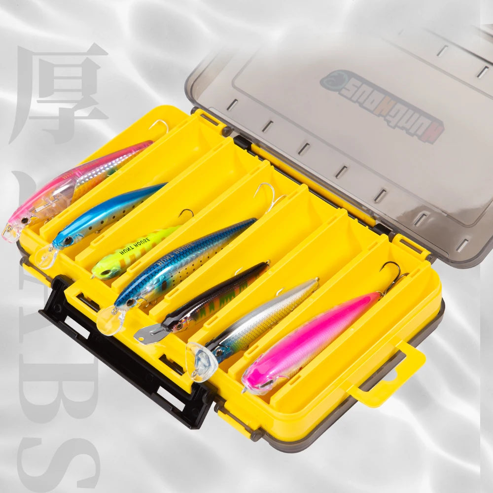 Hunthouse fishing box 14/19/27 compartments Double Layer High Strength Fishing Accessories lure Boxes storage Double