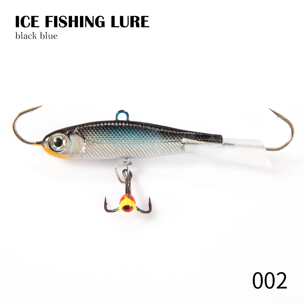 Hunthouse Winter Ice Fishing Lure 10g/19g/32g Sinking  Jigging Balancer Vib Bass Pike Carp Perch Fishing Tackle Hard Bait Lures 002 / 75mm