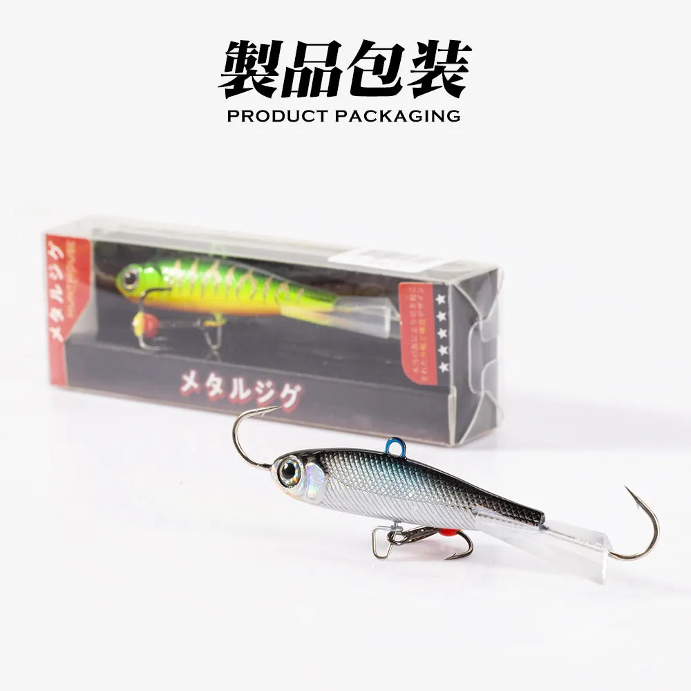 Hunthouse Winter Ice Fishing Lure 10g/19g/32g Sinking  Jigging Balancer Vib Bass Pike Carp Perch Fishing Tackle Hard Bait Lures