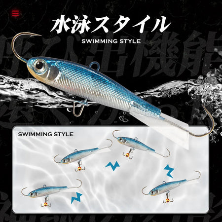 Hunthouse Winter Ice Fishing Lure 10g/19g/32g Sinking  Jigging Balancer Vib Bass Pike Carp Perch Fishing Tackle Hard Bait Lures