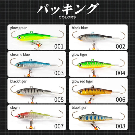 Hunthouse Winter Ice Fishing Lure 10g/19g/32g Sinking  Jigging Balancer Vib Bass Pike Carp Perch Fishing Tackle Hard Bait Lures