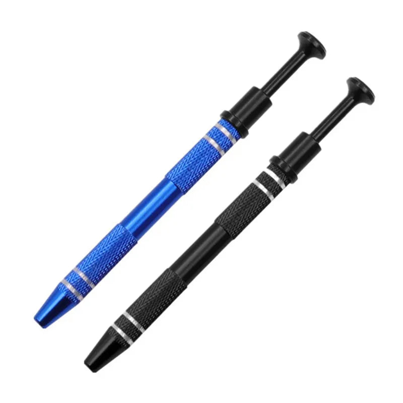 IC Extractor Four Claw Electronic Component Grabber IC Extractor Pickup BGA Chip Picker Patch IC Suck Pen Electronic RepairTools Black Blue