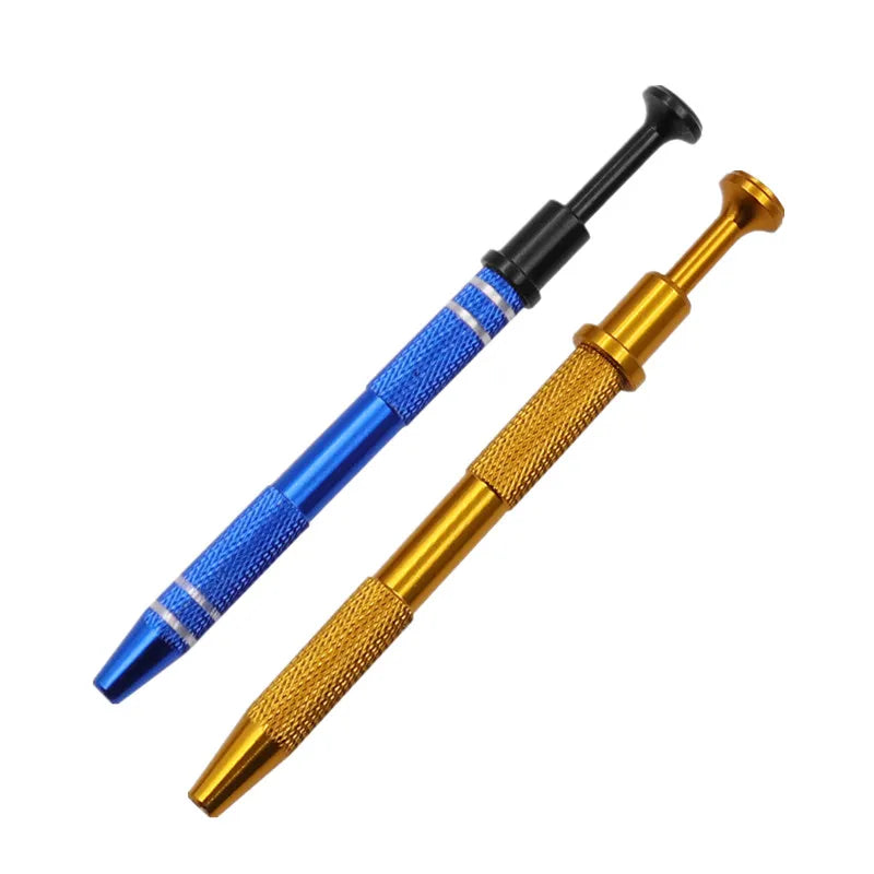 IC Extractor Four Claw Electronic Component Grabber IC Extractor Pickup BGA Chip Picker Patch IC Suck Pen Electronic RepairTools Blue Gold