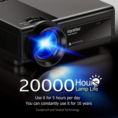 Immersive Native 1080P Home Cinema Projector with WiFi