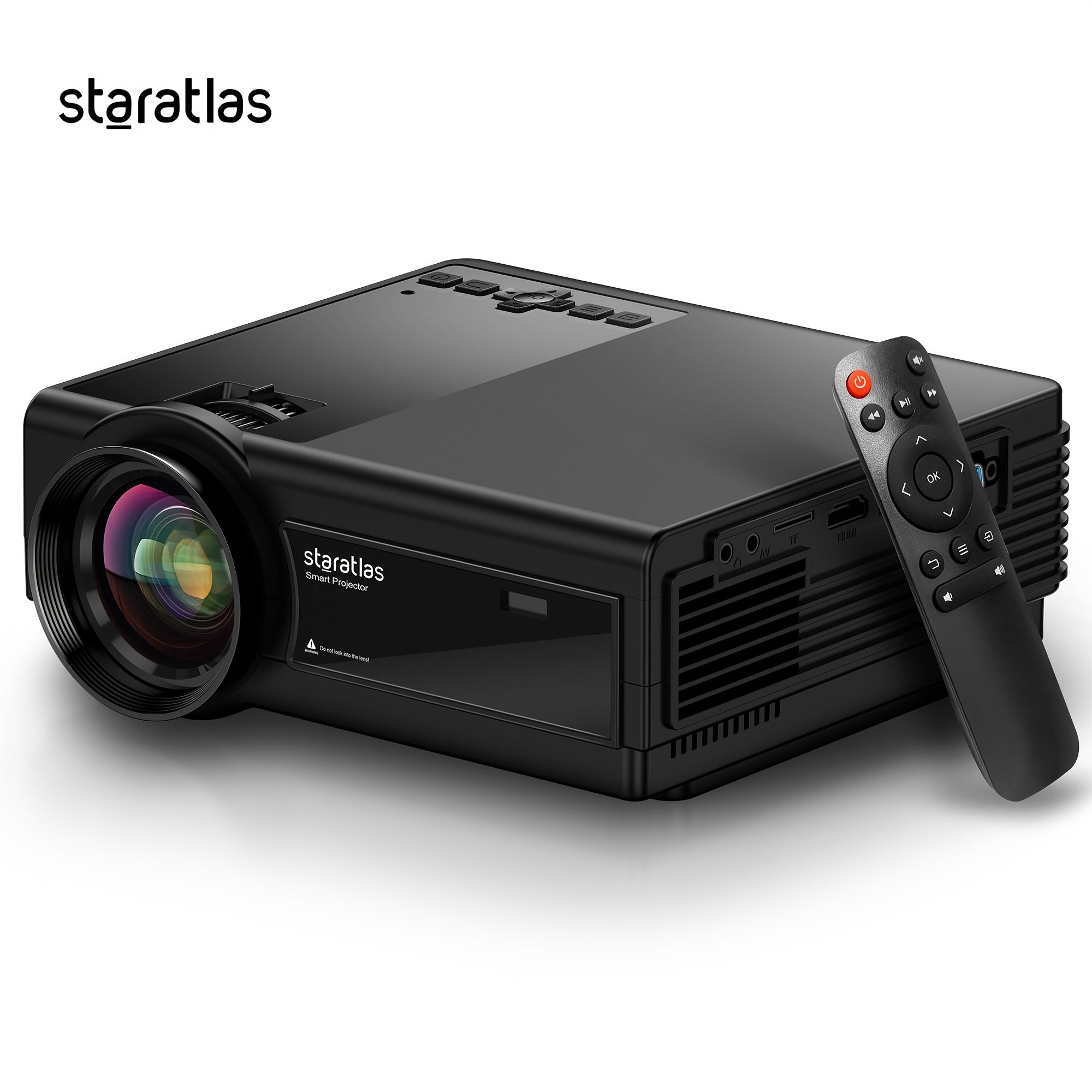 Immersive Native 1080P Home Cinema Projector with WiFi Black