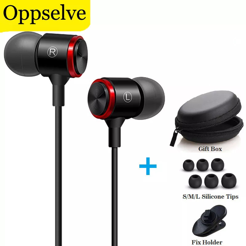 In-Ear Headphones For Xiaomi Earphone For Phone Stereo Bass Headset Metal Wired Earphone HiFi Headphones Mic for Samsung iPhone