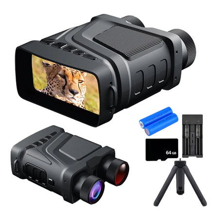Infrared Night Vision Telescope optical monocular digital 5x zoom R12 Black long-range telescope for outdoor camping and hunting