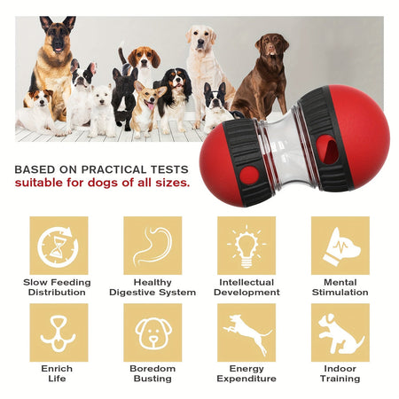 Interactive Food Dispensing Dog Toy - Ball-shaped Toy