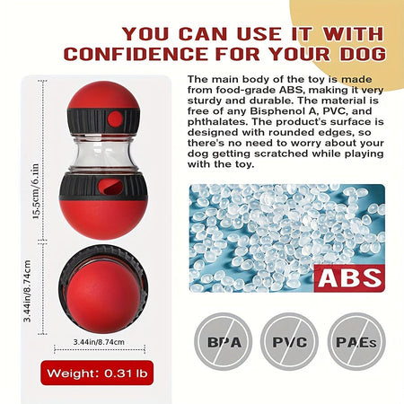 Interactive Food Dispensing Dog Toy - Ball-shaped Toy