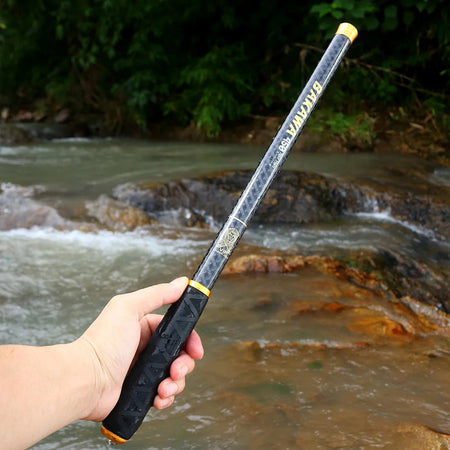 JOSBY Carbon Fiber Telescopic Fishing Rod Stream Hand Pole Carp Feeder Tenkara 1.8/2.7/3.6/5.4/6.3M Portable Pesca