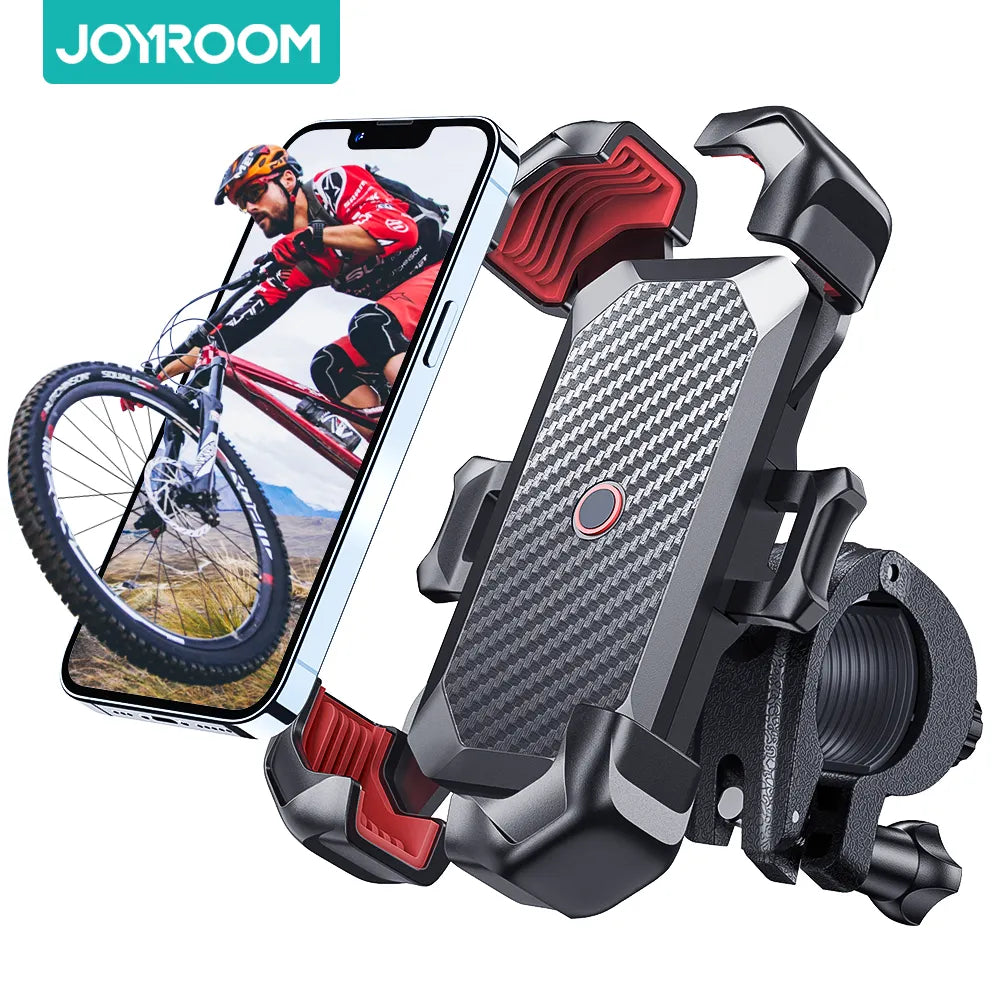 Joyroom Universal Bike Phone Holder 360&amp;deg; View Bicycle Phone Holder for 4.7-7 inch Mobile Phone Stand Shockproof Bracket GPS Clip