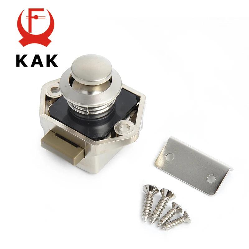 KAK 20 pieces RV Lock Push Lock for Camper Car RV Yacht Push Locks Furniture Cabinet Door Lock Hardware Child Safety Drawer Lock