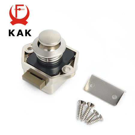 KAK 20 pieces RV Lock Push Lock for Camper Car RV Yacht Push Locks Furniture Cabinet Door Lock Hardware Child Safety Drawer Lock