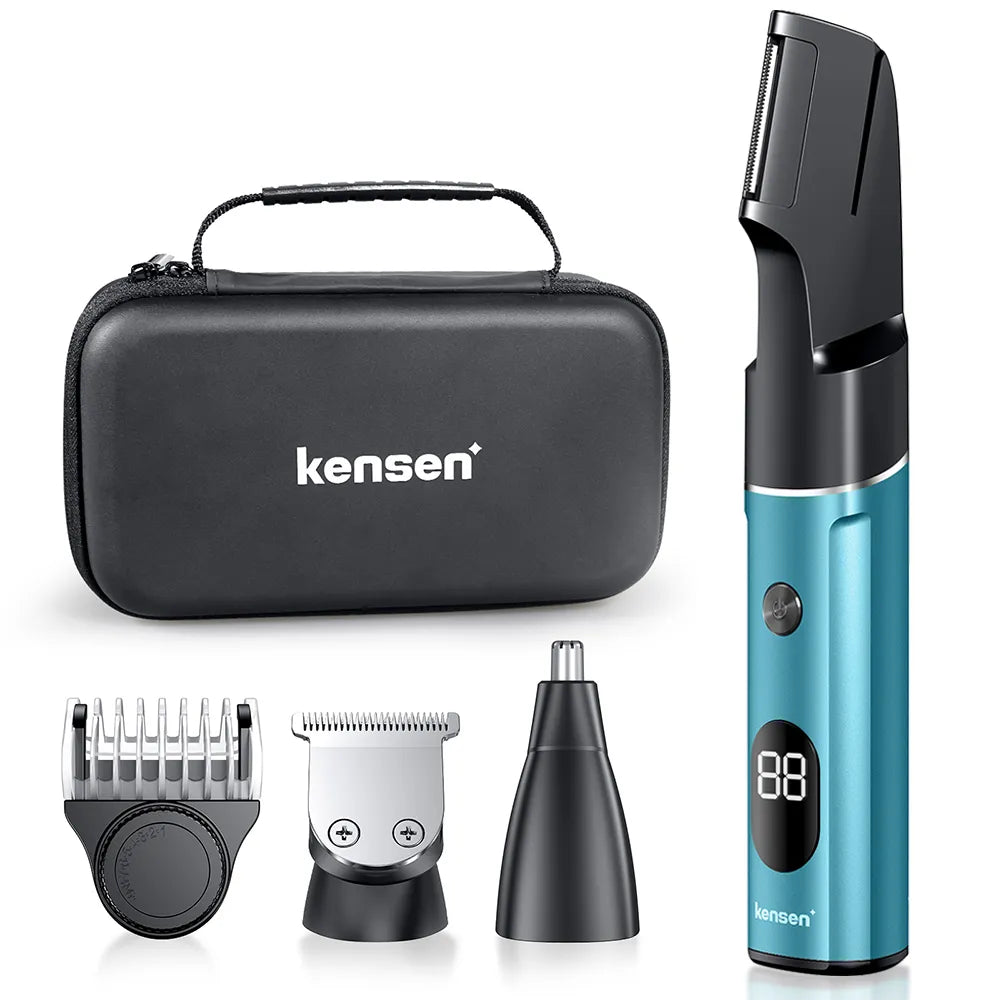 Kensen S16 Professional 3 In 1 Body Hair Removal Kits For Men Hair Cutting Machine Beard Shaver Waterproof Electric Hair Clipper
