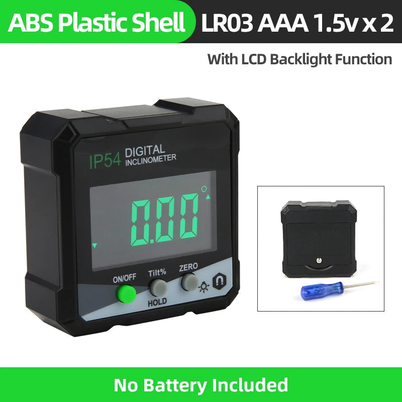 Keyuesr 360&amp;deg; Digital Inclinometer &amp;amp; Protractor Inclinometer IP54 G