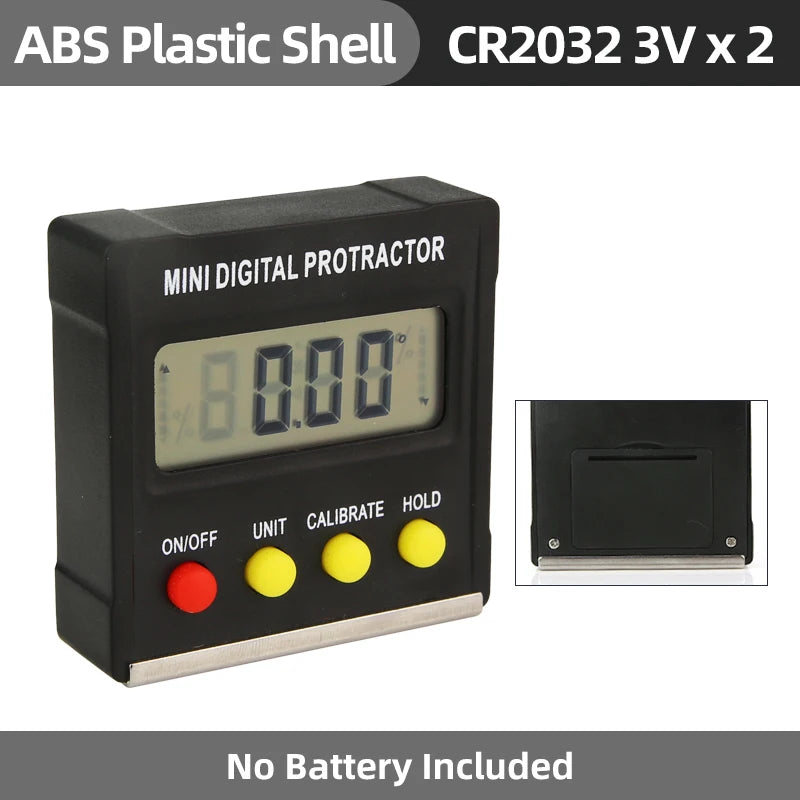 Keyuesr 360&amp;deg; Digital Inclinometer &amp;amp; Protractor Level Box Black